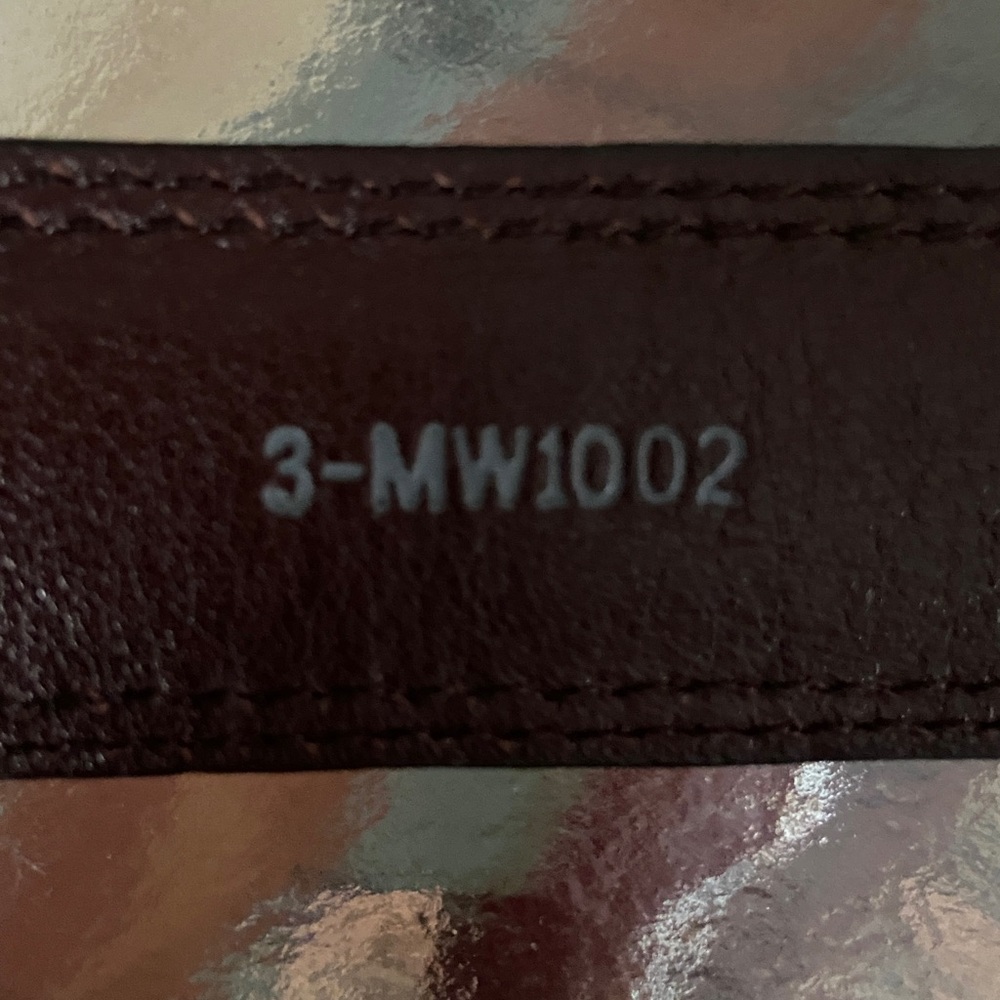 Brown Leather Belt 34 - Picture 4 of 8
